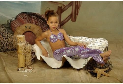 Mermaid Costume photo prop, Dress up, for child ages 3-7 purple Halloween
