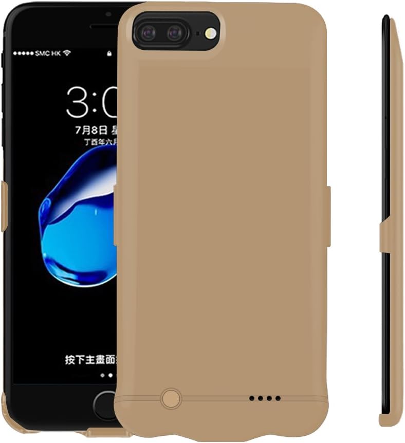 iPhone6/6s Battery Case,Lanyos High Capacity 5200mAh Portable Power Bank Charger Case Wireless Charging Case (4.7inch) -Gold