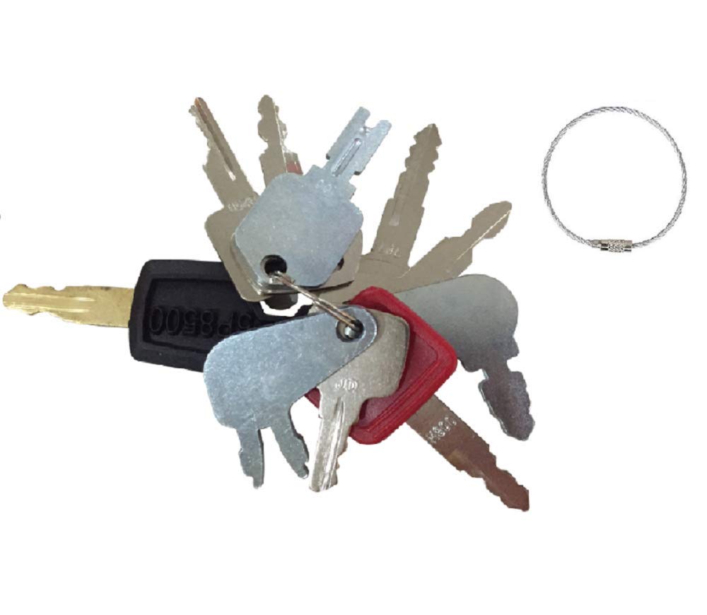 Case 10 Keys Heavy Equipment / Construction Key Set John Deere New