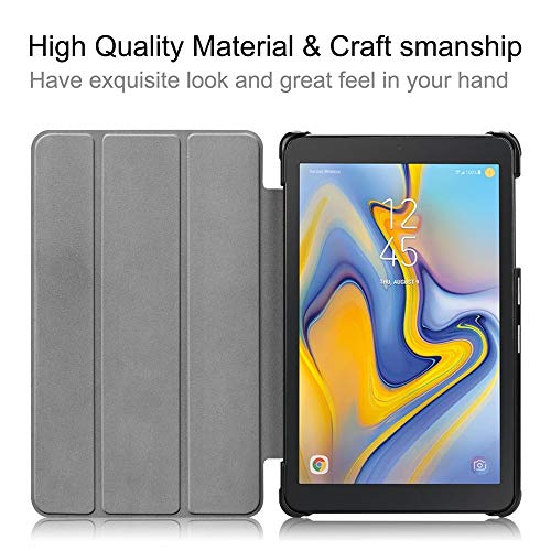 Cywulin Case for Samsung Galaxy Tab A 8.0 2018, Slim Folio Smart Trifold Leather Shell Stand Cover Lightweight for Galaxy Tab A 8 Inch 2018 Release Tablet SM-T387 Verizon Sprint T-Mobile AT&T (C)