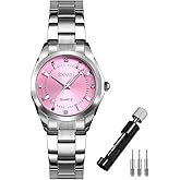 SKMEI Watches for Women Ladies Female Fashion Waterproof Dress Business Stainless Luxury Classic Analog Quartz Simple Wife Girls Gifts Gold Wrist Watch