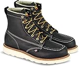 Thorogood Men's American Heritage Safety Toe Lace-Up Boot, Black, 11.5 D US