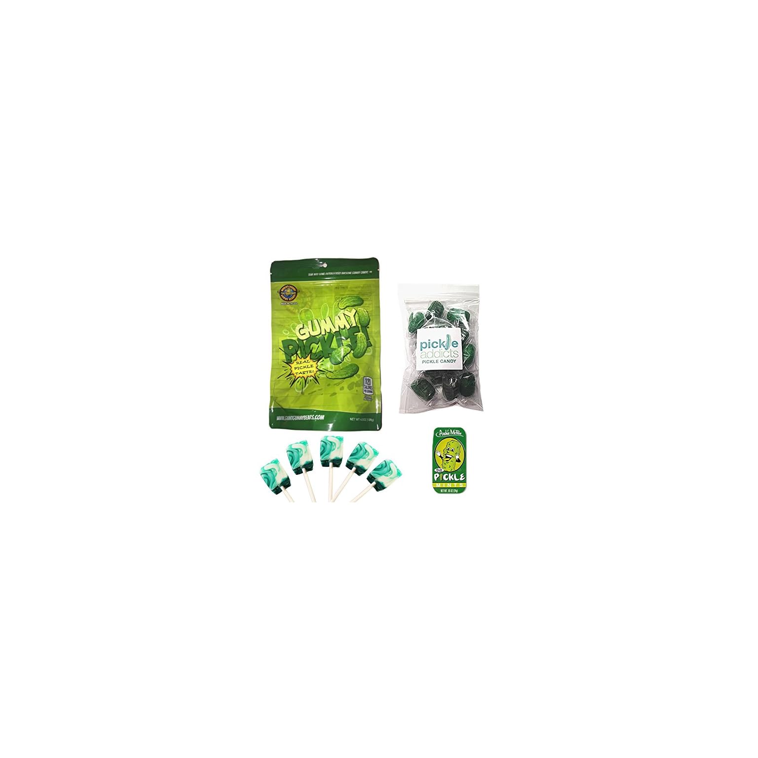 Deluxe Pickle Candy Sampler Gift Pack (4pc Set) Dill Pickles