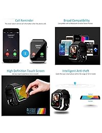 Android Smart Watch for Women Men, 2019 Bluetooth Smartwatch Smart Watches Touchscreen with Camera, Cell Phone Watch with SIM Card Slot Compatible Android Samsung iOS Phones XS 8 7 6 Note 8 9 Adult
