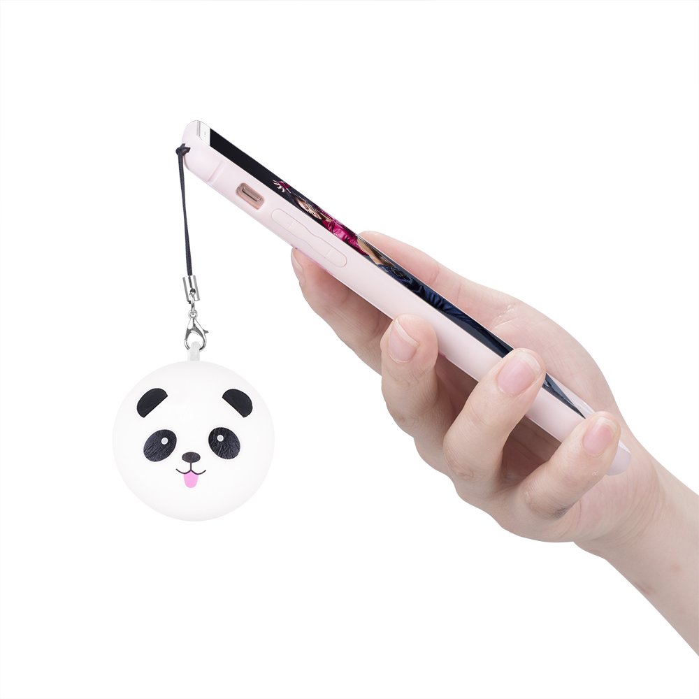 rosybeat 5PCS Squishies Pack Jumbo Scented Fruit Squishy Squeeze Toy Soft Slow Rising Squishys for girls and boys Stress Reliever Gift （Strawberry Peach Banana Ice Cream Cone Panda ）