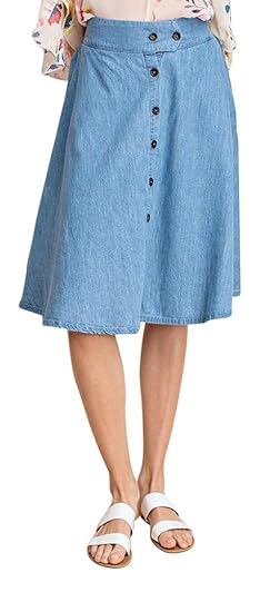 modest knee length jean skirts
