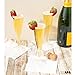 12 Premium Plastic Champagne Flutes - Bulk Champagne Glasses for Wedding or Party