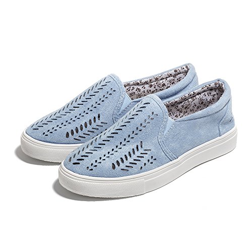 image for XMWEALTHY Women's Loafer Fashion Sneakers Casual Breathable Slip on Sp