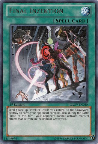 Yu-Gi-Oh! - Final Inzektion (GAOV-EN060) - Galactic Overlord - Unlimited Edition - Rare
