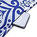 ZESICA Women's Summer Sleeveless Damask Print Pocket Loose T-shirt Dress, Blue, X-Large