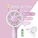 RioRand 2018 New Handheld Mini Personal desk Fan 1200mAH Rechargeable USB Fan with 3 Speed Adjustable for Indoor and Outdoor Activities(Pink)
