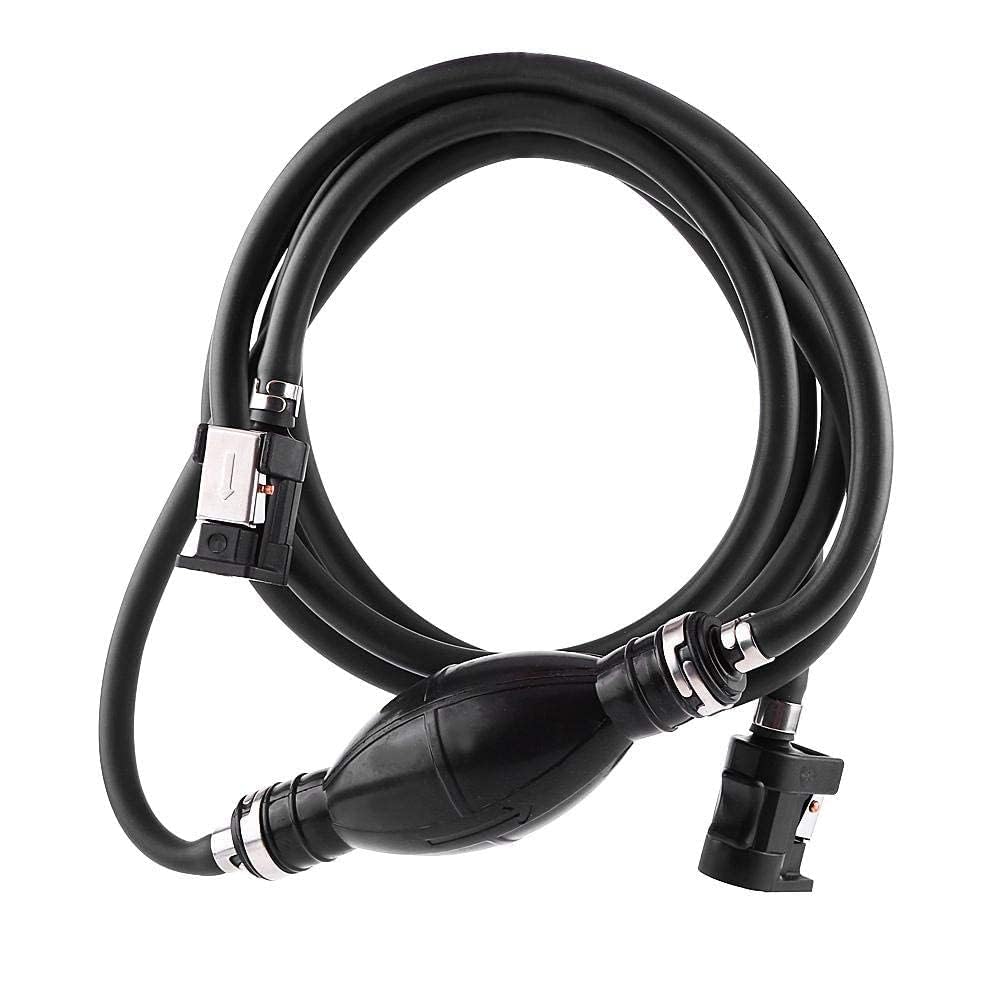 Aramox Black Fuel Line Hose Primer Oil Tube Tank Connector Fit for Mariner Outboard Motors