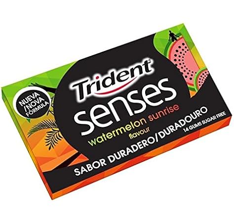 Trident Senses Sandia Chicles Masticables - 120 chicles: Amazon.es: Alimentación y bebidas