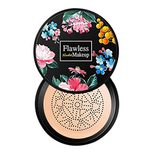 Mushroom Head Air Cushion BB Cream, Concealer Lasting Nude Makeup Moisturizing Brightening Pigment CC Liquid Foundation, Even Skin Tone Makeup Base Primer (Naturai white)