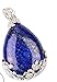 LuckySupply 1pcs Lapis Lazuli Healing Point Stone Charms Beads Pendant for Necklace Jewelry Making For Gift