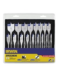 Irwin Tools 1792761 Speedbor juego de broca espada con acanaladura azul profesional con estuche de almacenamiento
