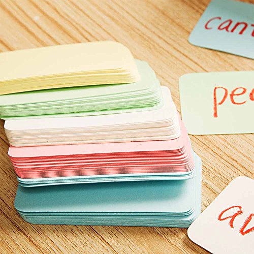 ZOOYOO Blank Colour Cardboard paper Message Card Business Cards Word Card DIY Tag Gift Card About 100pcs