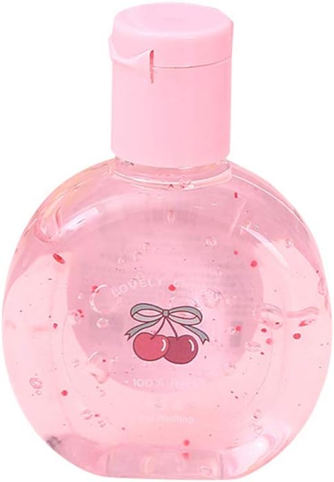 yinuiousory 30ml Travel Size Hand Gel, 75% Concentration Disposable Quick Drying Liquid Soap - Cute Pink