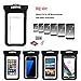 WAPAG Waterproof Bag Case Pouch for iPhone 7, 6s, 6, 6 Plus, 5s, Samsung Galaxy s6, s6 Edge, s5, s4, Note 4, Cell Phone up to 6 inches, Dirt/Snow/Dust Proof, Fits Swimming, Kayaking, IPX8 to 100Feet