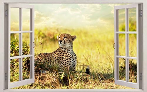 Africa themed South Africa Wall sticker Vinyl wall art for cars bikes caravans homes Customise4UTM (cheetah window) by Customise4u WallArt