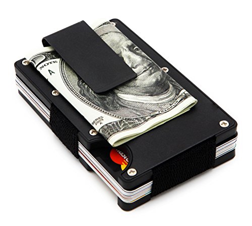 Minimalist aluminum slim wallet - rfid blocking money c…