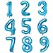 40 Inch Blue Digital Helium Foil Birthday Party Balloons Number 3