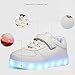 CIOR Kids Boy and Girl's 11 Color LED PU Sneakers Light Up Flashing Shoes,103,01,32