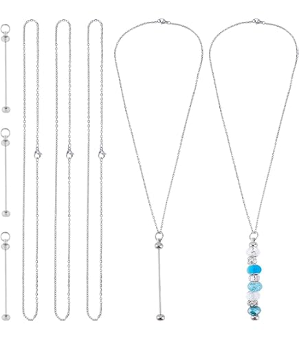 Beaded Pens Framendino, 50 Pack Metal Beadable Pen Rods Thin Wire Charms For Replacement Bars Keychain 97 Mm Beadable Pens
