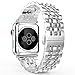 MoKo Compatible Band Replacement for Apple Watch 42mm 44mm Series 4/3/2/1, Stainless Steel Metal Replacement Smart Watch Strap Bracelet - Silver (Not Fit iWatch 38mm 40mm)