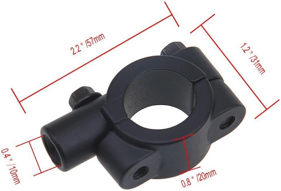 KIT 2 SUPPORTO MORSETTO VITE BLOCCAGGIO MONTAGGIO SPECCHIO - Foto 13