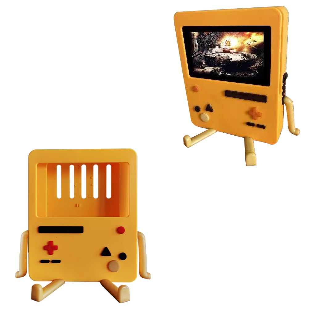 Cartoon Cute Switch Games Protective Hard Cover Case for Switch Console Controlle Game Console Cover Protective Shell for Switch Portable Video Game Stand Holder Accessory (Orange)