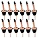 Wine Pourer Spout 12 Pack Stainless Steel Liquor Bottle Pourer Tapered Pour Spout with 15 Dust Caps by Homestia, Rose