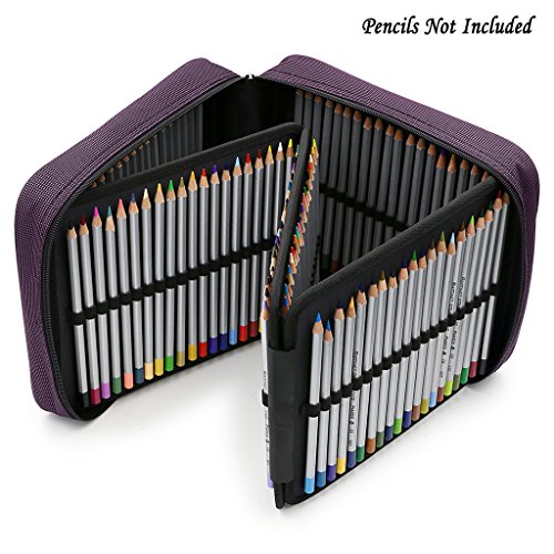 Btsky 160 slots pencil case-pencil wrap holder for colo…