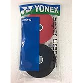 Yonex Super GRAP 30-Pack Racket Grips, Black Red