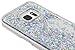 BLLQ Samsung Galaxy S7 Case Floating Liquid Diamond Style , Silver Shiny Flowing Flow Quicksand Sparkle Moving Glitter Liquid Diaomond Case for S7 ,Diamodn Twinkle Silver