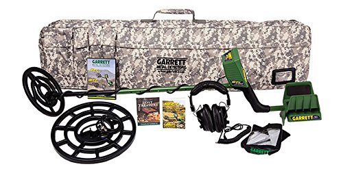 Garrett GTI 2500 Metal Detector W/9.5" & 12.5" Searchcoils Plus 5 Bonus Accessories