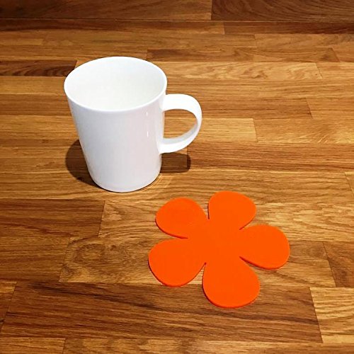 Super Cool Creations Coasters - Daisy Shaped - Orange - 8 Set