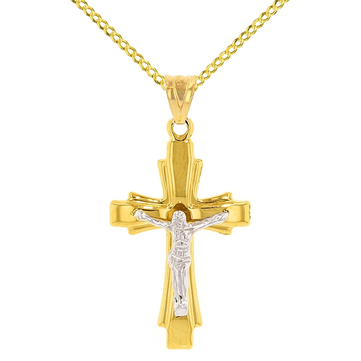 Give Him A Mens Gold Cross Necklace To Honor His Faith