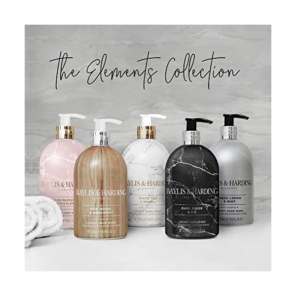 Baylis-and-Harding-Elements-Lemon-and-Mint-500ml-Hand-Wash-Pack-of-3 Baylis & Harding Elements Lemon & Mint Luxury Hand Wash 500ml, Pack of 3 - Vegan Friendly