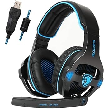 Sades SA903 USB 7.1 Surround Sound Stereo Gaming Headset with Mic