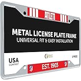 Desert Cactus Atletico Madrid License Plate Frame Atleti de Madrid Spanish Football Soccer Car Tag Holder for Front or Back of Car Officially Licensed Metal (Frame - Design C)