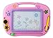 Buyus [Mini - Travel Size] Erasable Imaginarium Color Magnetic Drawing Board (Magna Doodle) for Kids/ Toddlers/ Babies with 2 Stamps and 1 Pen (Pink / Purple / Green / Yellow)