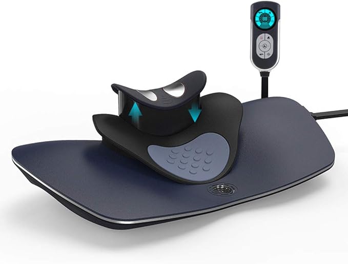 HSRG Cervical Traction Device, Neck Massager Heating Pulse Massage, Hot Compress