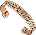 Solid Men Women Pure Copper Bracelet with Magnets Therapy Cuff Wrist Bangle to Heal Mcb7