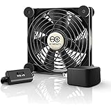 AC Infinity MULTIFAN S3-P, Quiet 120mm AC-Powered Fan with Speed Control, for Receiver DVR Playstation Xbox Component Cooling