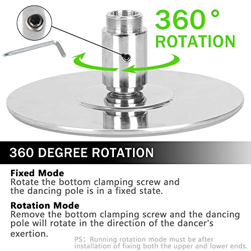 image for F2C 45mm Dancing Pole Kit Removable Design Height Adjustable Professio
