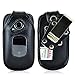 Turtleback Fitted Case Compatible with Kyocera DuraXE Flip Phone Holster Black Leather Rotating Heavy Duty Removable Metal Belt Clip