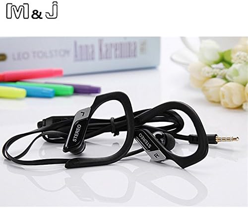 [Black]2017 New 3.5mm In ear Super Bass Sport Earphone Headphone Stereo Running Headsets With Microphone For PC Iphone Samsung Xiaomi