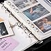 Yaomiao 30 Packs A6 Size 6 Holes Binder Pockets Plastic Binder Zipper Folders 6 Holes Zipper Loose Leaf Bags for Documents Notebooks Cards