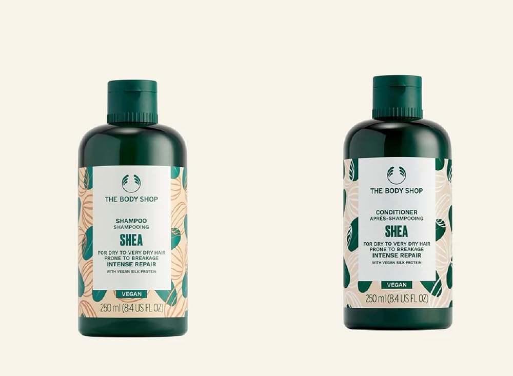 The Body Shop Shea Repair Shampoo & Conditioner 250ml Dry Damaged Hair